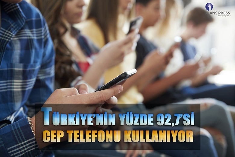 Türkiye’nin yüzde 92,7 si cep telefonu kullanıyor