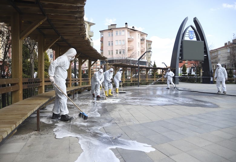 Akyurt Belediyesi Koronavirüs önlemlerini artırdı 1