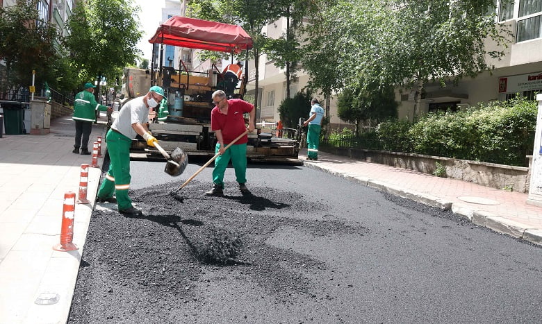 Çankaya’da kent merkezine asfalt