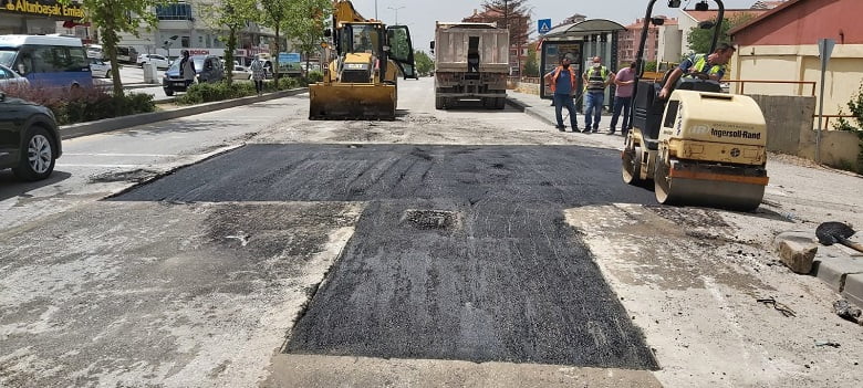 Büyükşehir'den Akyurt'a 675 ton asfalt 5