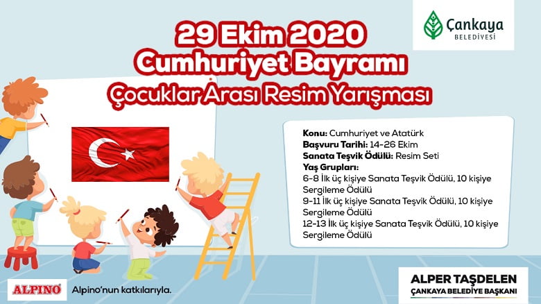 Çankaya Belediyesi’nin “Atatürk ve Cumhuriyet” Resim Yarışmasına Katılma Süresi Uzatıldı