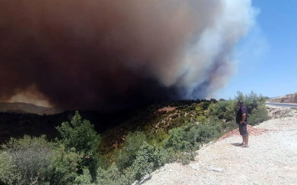 Antalya Manavgat’ta orman yangını yerleşim yerlerine sıçradı