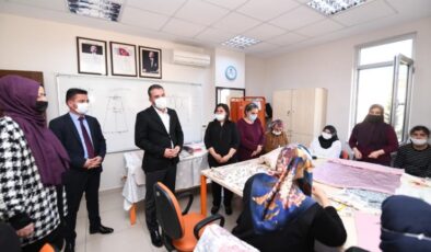 Başkan Ertuğrul Çetin’den Hanım Evi Kursiyerlerine Ziyaret