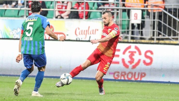 Rizespor Kayseri’yi tek golle geçti