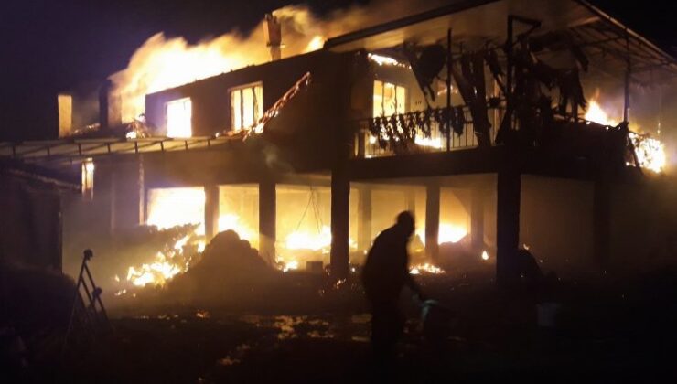 Aydın Karacasu Ziraat Odası Başkanı Sevinç’in evi yandı