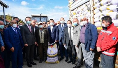 Altındağ’da çiftçilere nohut desteği