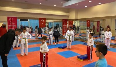 Pursaklar Belediye Başkanı Ertuğrul Çetin Taekwondocuları Selamladı