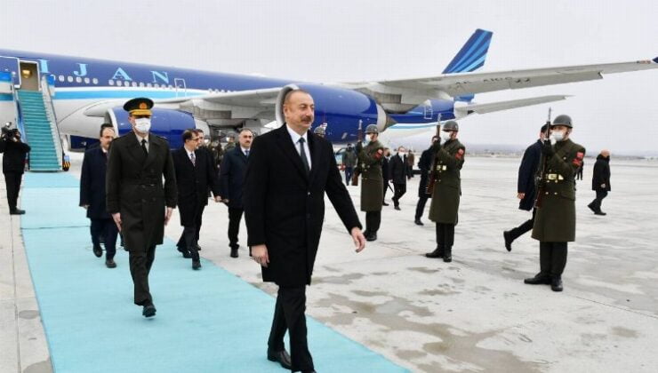 Azerbaycan Cumhurbaşkanı Aliyev Ankara’da