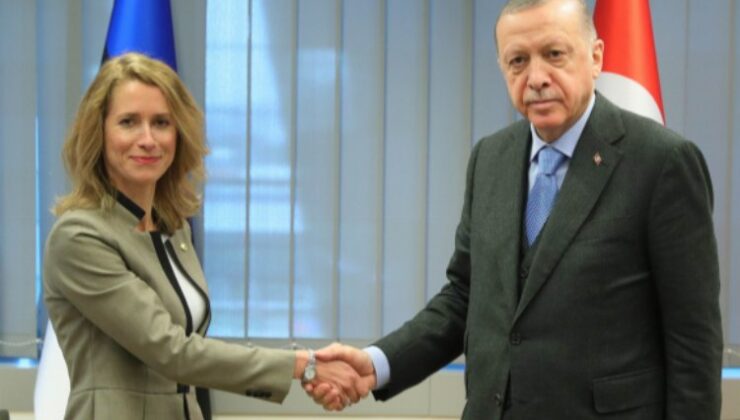Cumhurbaşkanı Erdoğan Kallas ile buluştu
