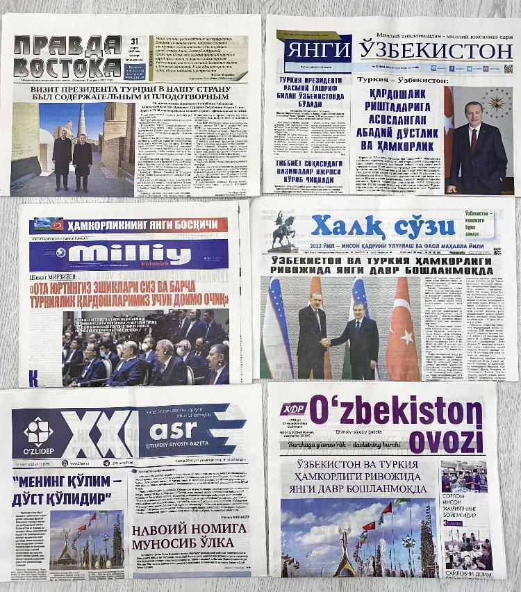Özbek basını Cumhurbaşkanı Erdoğan'a geniş yer verdi 2