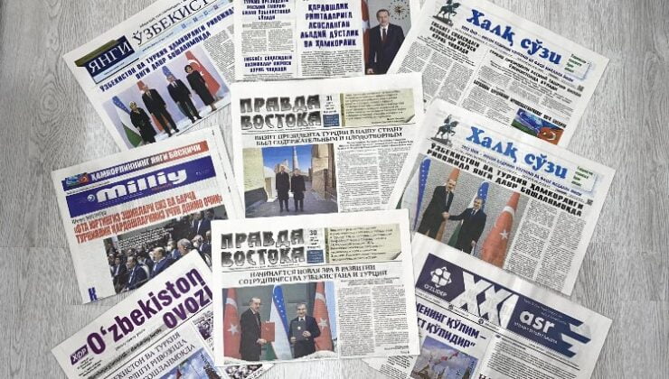 Özbek basını Cumhurbaşkanı Erdoğan’a geniş yer verdi