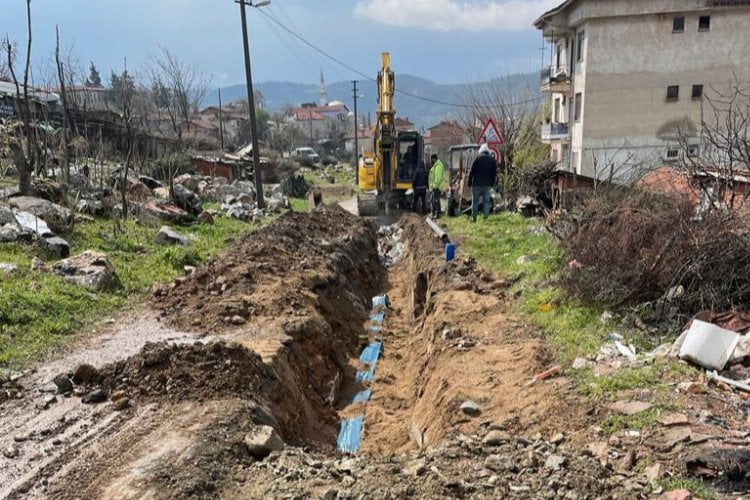 Bursa Orhaneli'nde BUSKİ'den altyapı yenilemesi