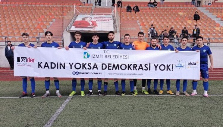 Futbol takımlarından ortak mesaj “Kadın Yoksa Demokrasi Yok”