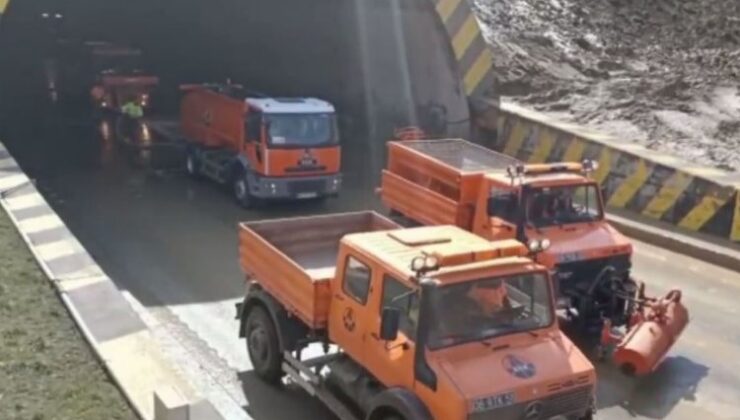 Heyelandan kapanan Bolu Dağı Tüneli yeniden ulaşıma açılıyor