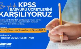 Ankara Büyükşehir’den KPSS ücreti desteği