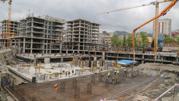 Rize’de Belediye Blokları ve Taşlıdere Kentsel Dönüşüm çalışmaları tamamlanıyor