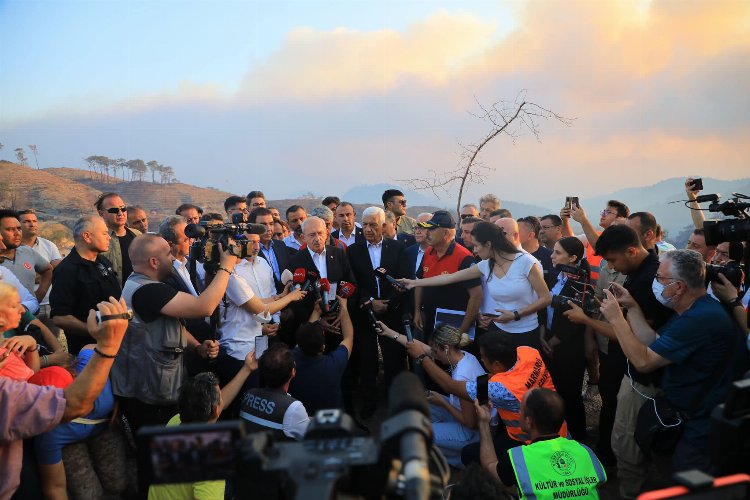 Kılıçdaroğlu, Başkan Gürün'le yangın bölgesinde incelemelerde bulundu 2