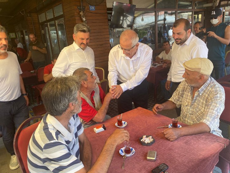 Bursa'da AK Partili kadrolar Mudanya'yı karış karış dolaştı 7