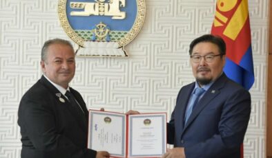 Moğolistan’dan Türkiye’ye ‘dostluk madalyası’