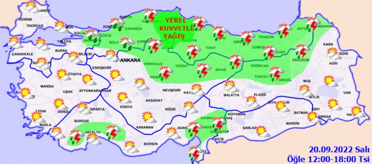 3 bölgeye kuvvetli yağış uyarısı! Türkiye'de bugün hava nasıl olacak? 1