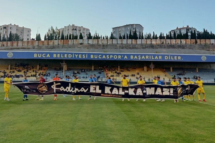 Bucaspor 1928'den kadına şiddete tepki 19 Bucaspor 1928'den kadına şiddete tepki