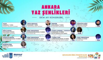 ‘Ankara Yaz Şenlikleri’ Ekim Ayında da Dolu Dolu