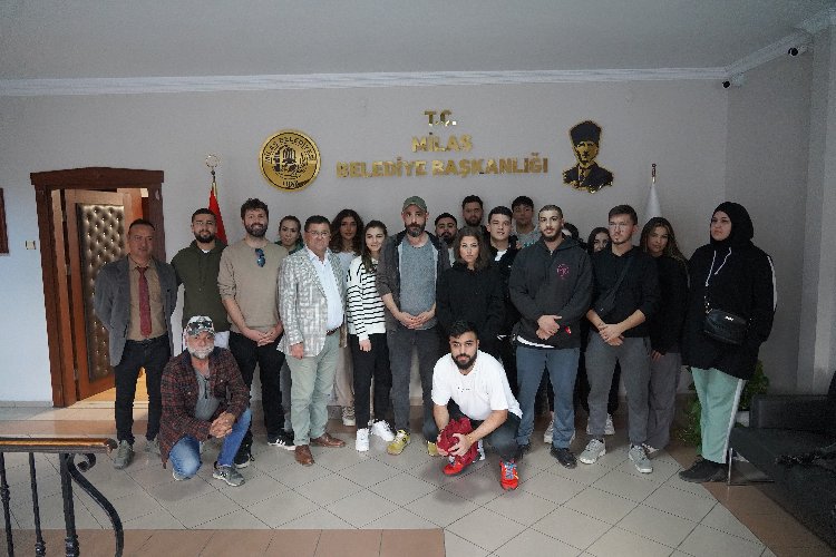 Almanyalı öğrenciler Muğla Milas'ta Başkanı ziyaret etti 2