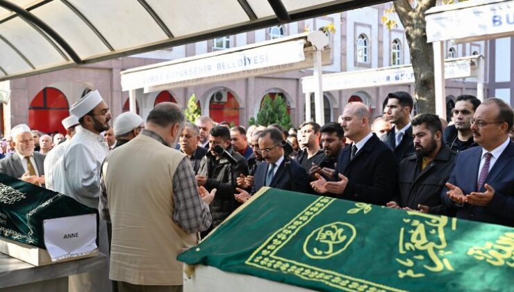 Bakan Soylu 9 cenaze için Bursa’da