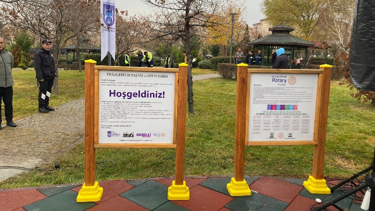 Başkent'te Rotary ve belediye işbirliğiyle park açıldı 1