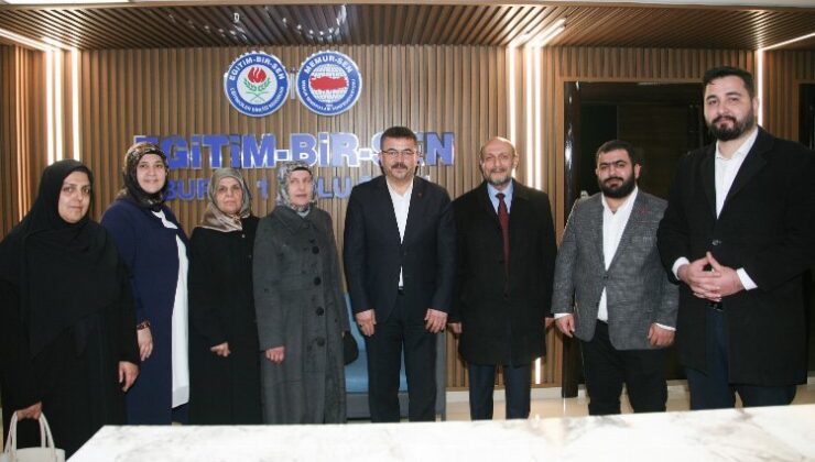 Bursa’da Saadet Partisi’nden Eğitim-Bir-Sen’e ziyaret