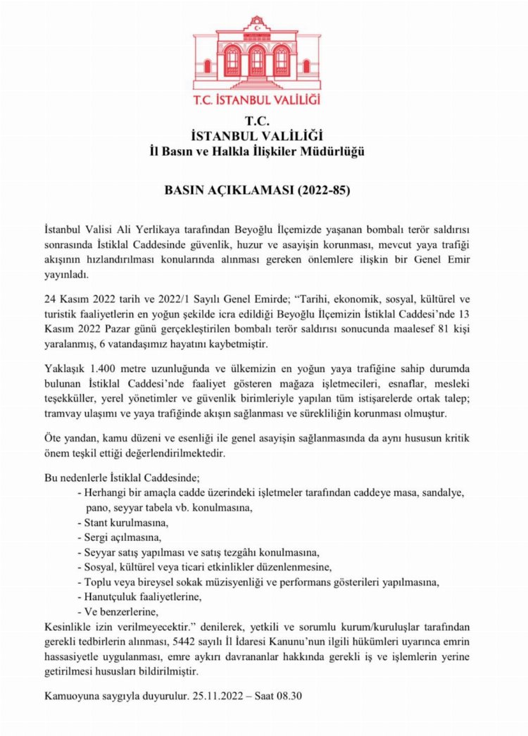 İstanbul İstiklal Caddesi'nde yeni önlemler 1 İstanbul İstiklal Caddesi'nde yeni önlemler 1