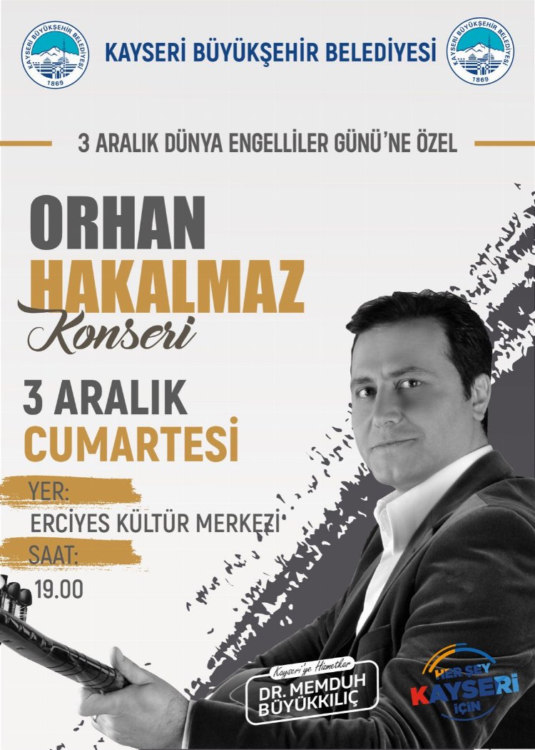 Kayseri Büyükşehir'den özel konser 1