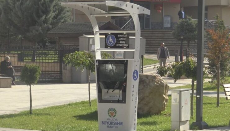Malatya’da engelli vatandaşlar için 5 yeni şarj istasyonu