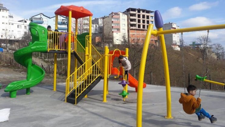 Ordu Büyükşehir’den ilçelere 135 adet çocuk oyun parkı