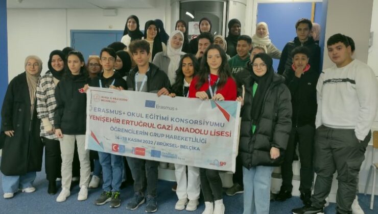 Bursa Yenişehirli öğrenciler Erasmus Projesi’ne katıldı