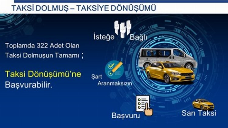 İstanbul'da minibüs ve taksi dolmuşların taksiye dönüşüm kararı 2