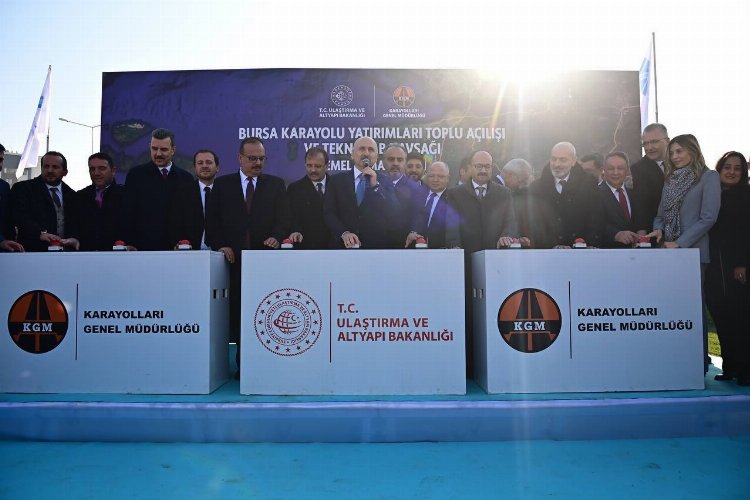 Bakan Karaismailoğlu'ndan Bursa'da 7 ayrı karayolu yatırımına toplu açılış 2
