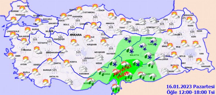 Marmara'ya sis, Güneydoğu'ya kuvvetli kar uyarısı 1