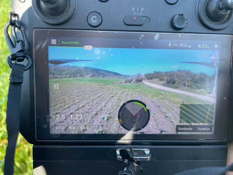 Bodrum'da zirai drone çiftçilerin hizmetinde 2