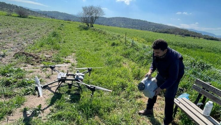 Bodrum’da zirai drone çiftçilerin hizmetinde