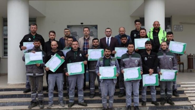 Bursa İnegöl Belediyesi’nde personele ‘Bahçıvanlık’ sertifikası