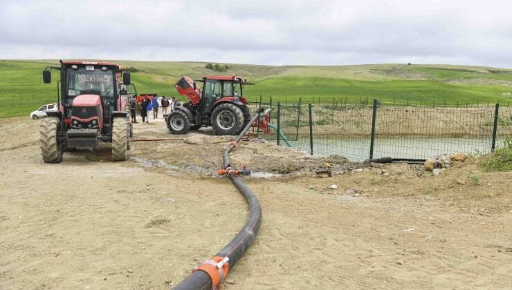 Ankara Büyükşehir Belediyesi Tarımsal Sulama Göleti ve İletim Hattı Projesini hayata geçirdi