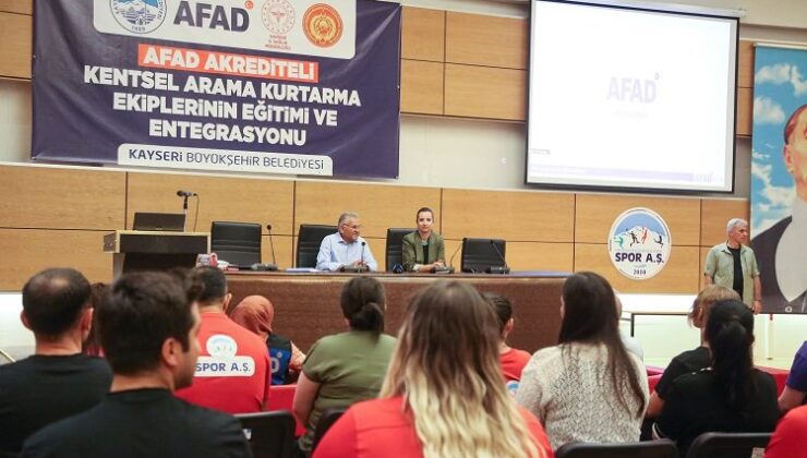 AFAD’dan Kayseri’de eğitim ve seminer