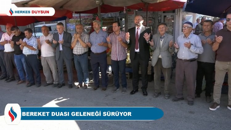 Bursa Orhaneli Pazarı'nda bereket duası yapıldı 1 Bursa Orhaneli Pazarı'nda bereket duası yapıldı 1