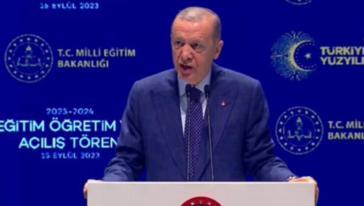 Cumhurbaşkanı Erdoğan’dan ek ders ücreti müjdesi… Erdoğan ilk ders zilini çaldı