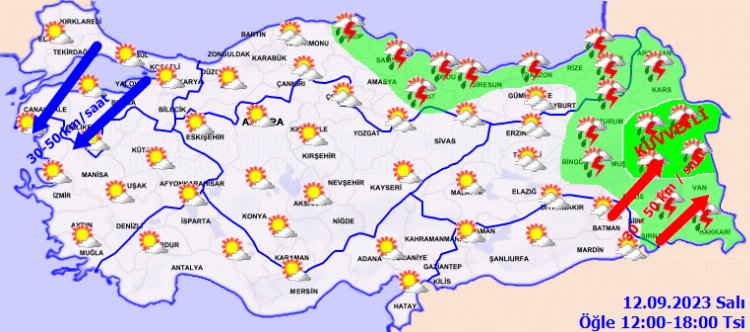 Karadeniz ve Doğu'ya kuvvetli yağış uyarısı 2