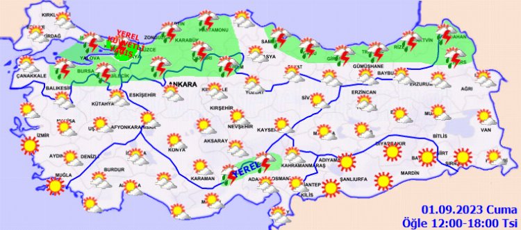Marmara ve Karadeniz'e kuvvetli yağış uyarısı 2