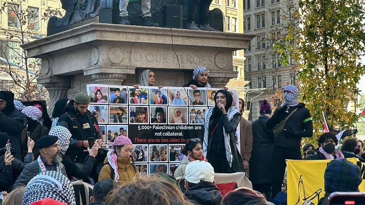 New York'ta Filistin için protesto! 3