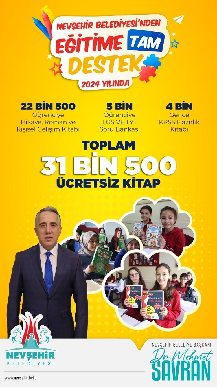 Nevşehir Belediyesi'nden eğitime tam destek 1