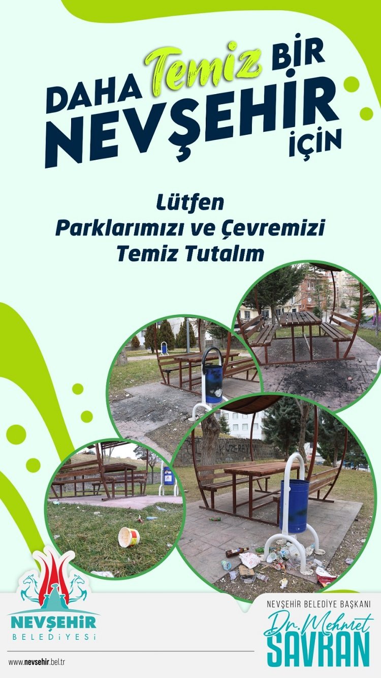 Nevşehir Belediyesi'nden temiz çevre uyarısı 1